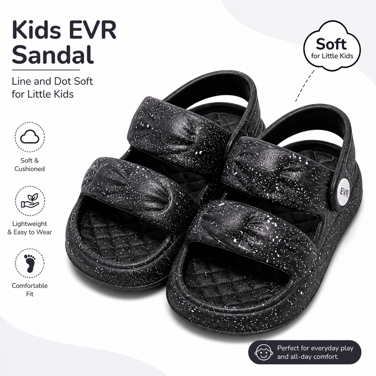 Kids Light Weight Anit-Skid EVR Sandals|GL-3002