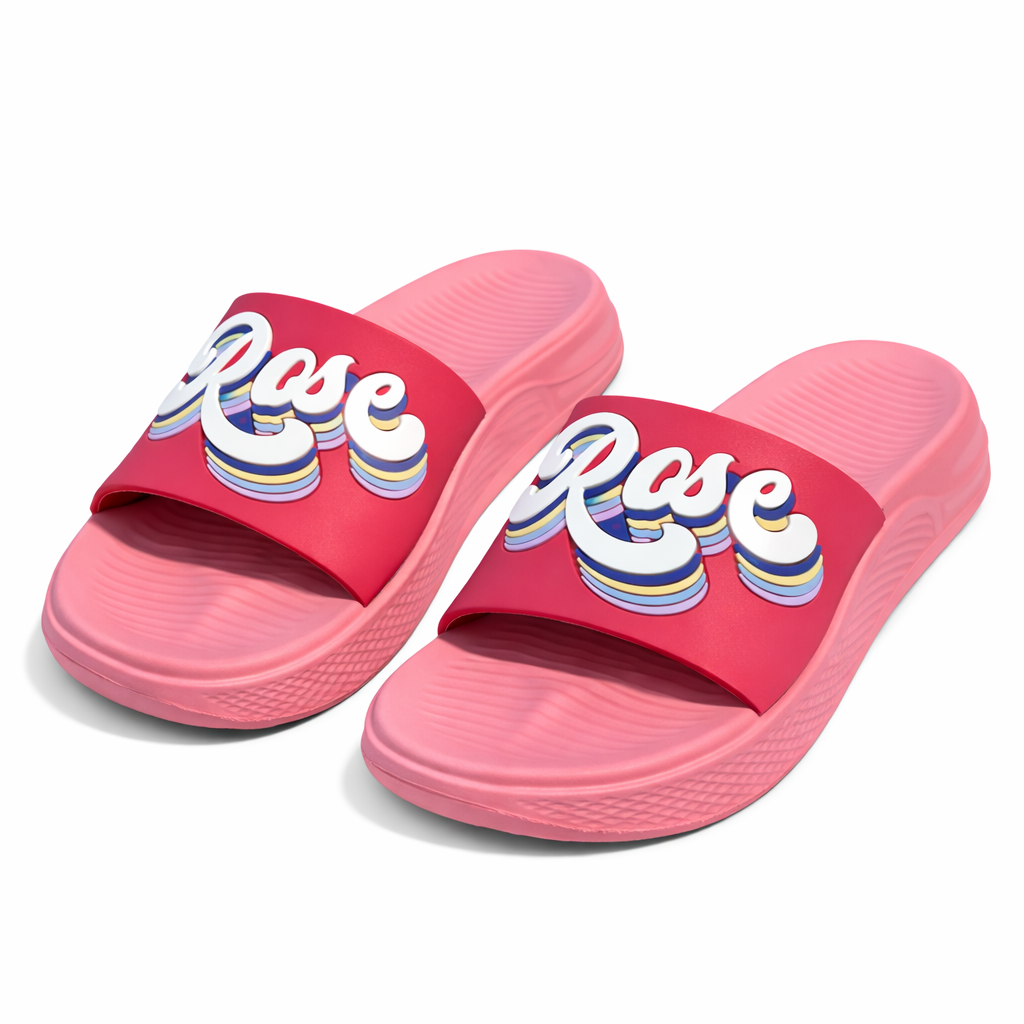 Urban Walk Women Platform Slippers Premium Comfort Slide |WJ-4401 Rose