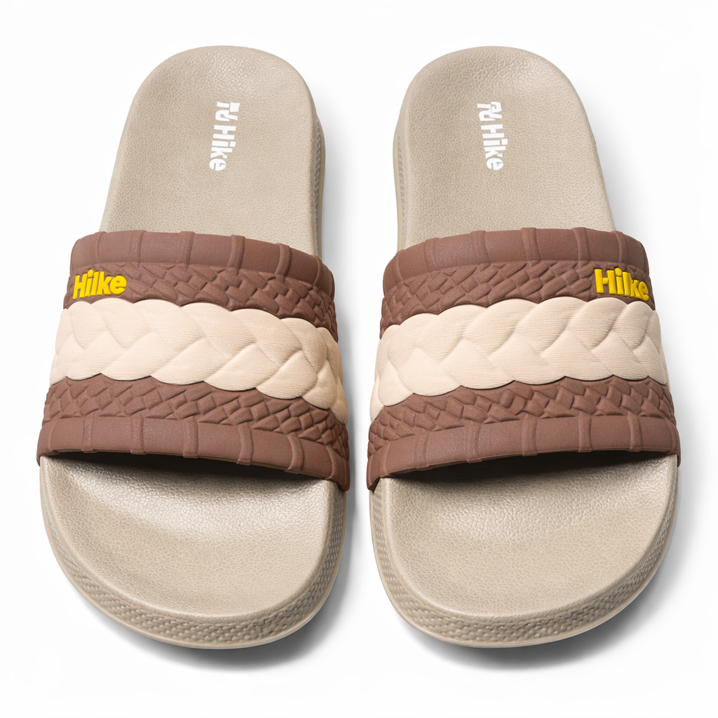Hiike Comfort Slides – Textured Strap Premium Casual Slippers|Orfit-8116
