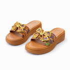 Urban Walk Women EVR Comfort Slippers Floral Bow Style| Zee-258