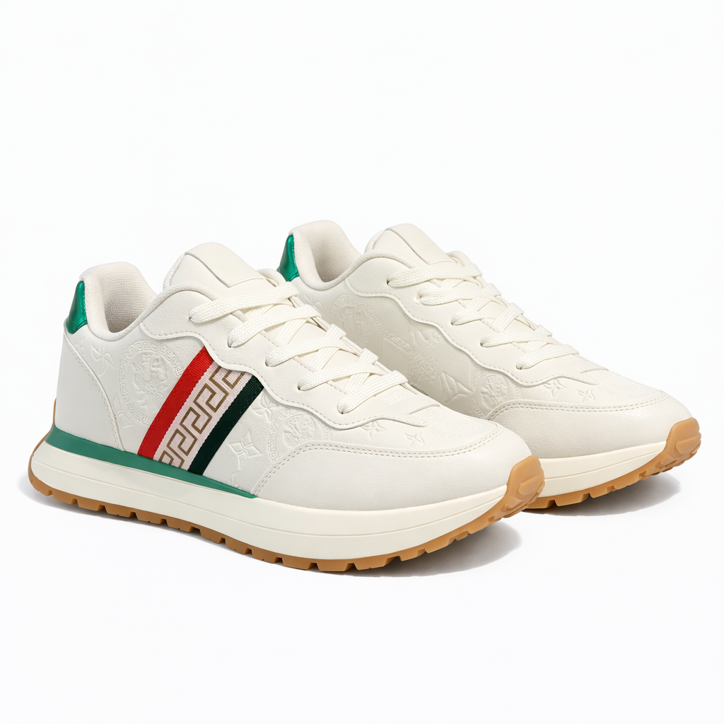 Men’s Premium White Designer Sneakers |H-2670