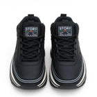 Men’s Black Sporty Sneakers – Lightweight & Comfortable Daily Wear Shoes| E-67