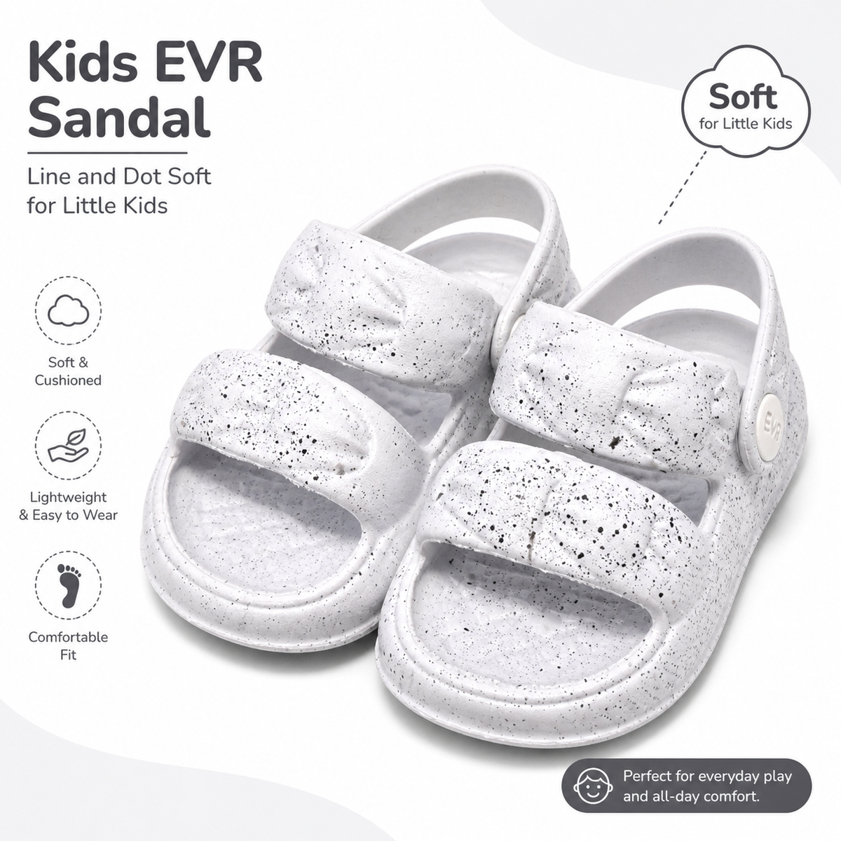 Kids Light Weight Anit-Skid EVR Sandals|GL-3002