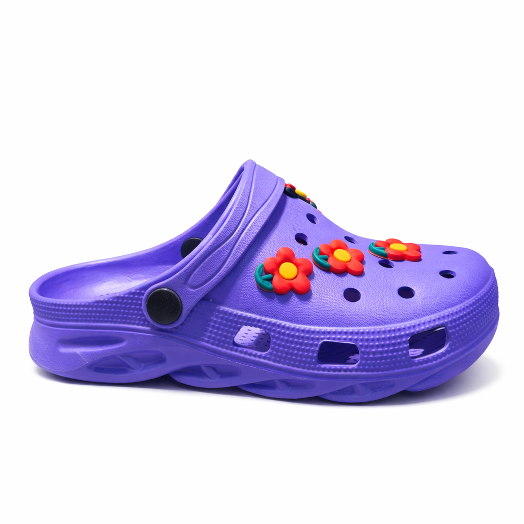Women’s  EVR Clogs with Flower Charms Lightweight Comfort Slippers|FF-C02