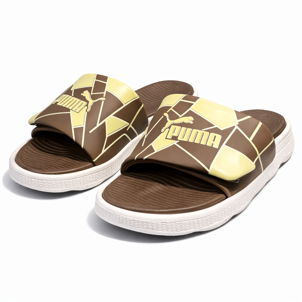 Urban Walk Geo Flex Slides – Cushioned Lightweight Slides|ZEE-5080