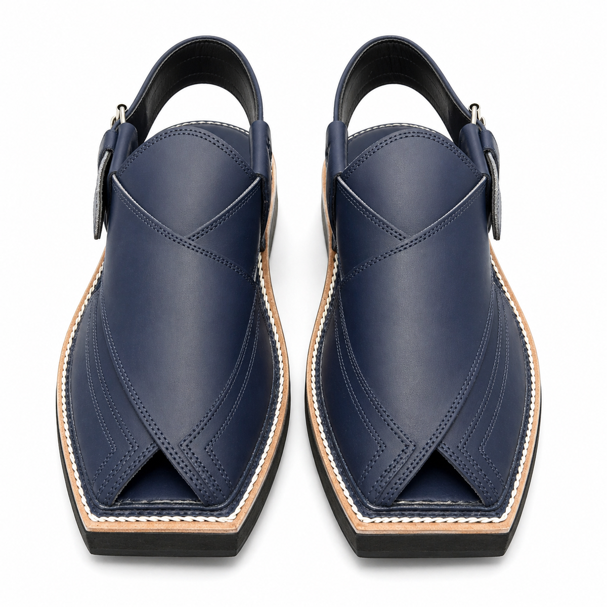 Premium Men’s Leather Peshawari Kaptan Chapal Imported Double Sole|KC-58