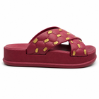 Women’s Cross Strap Quilted Slides – Premium Soft Sole Sandals|Ravi-011