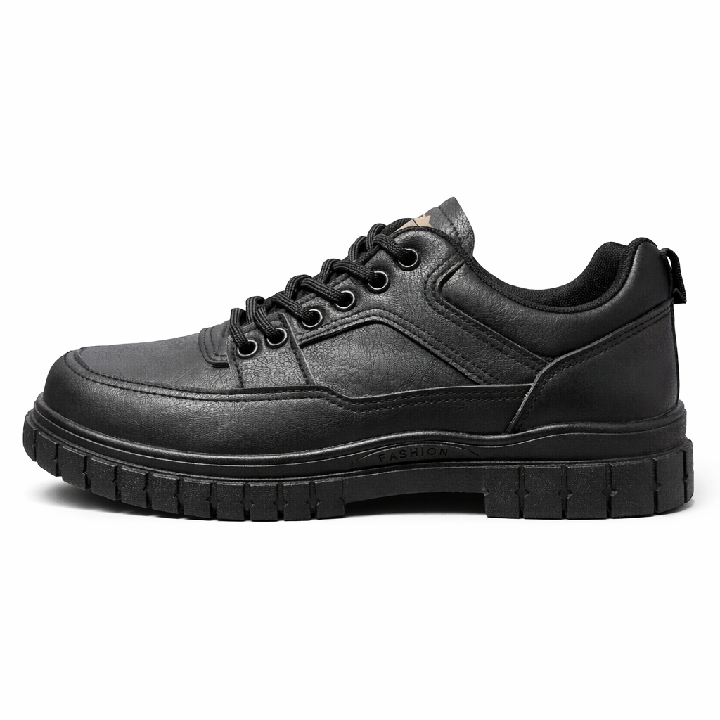 Men’s Premium Leather Casual Shoes with Chunky Sole – All-Day Comfort|H2