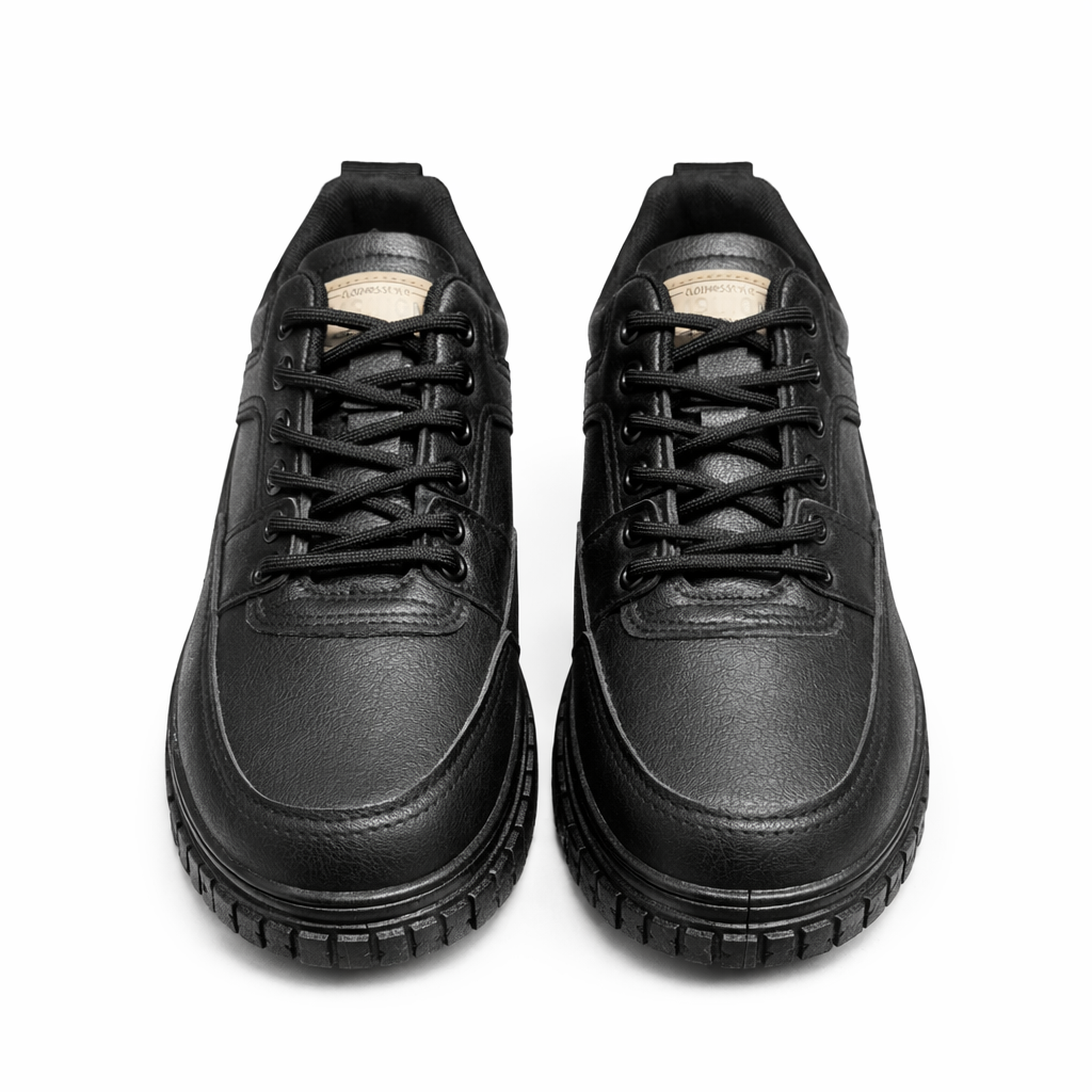 Men’s Premium Leather Casual Shoes with Chunky Sole – All-Day Comfort|H2