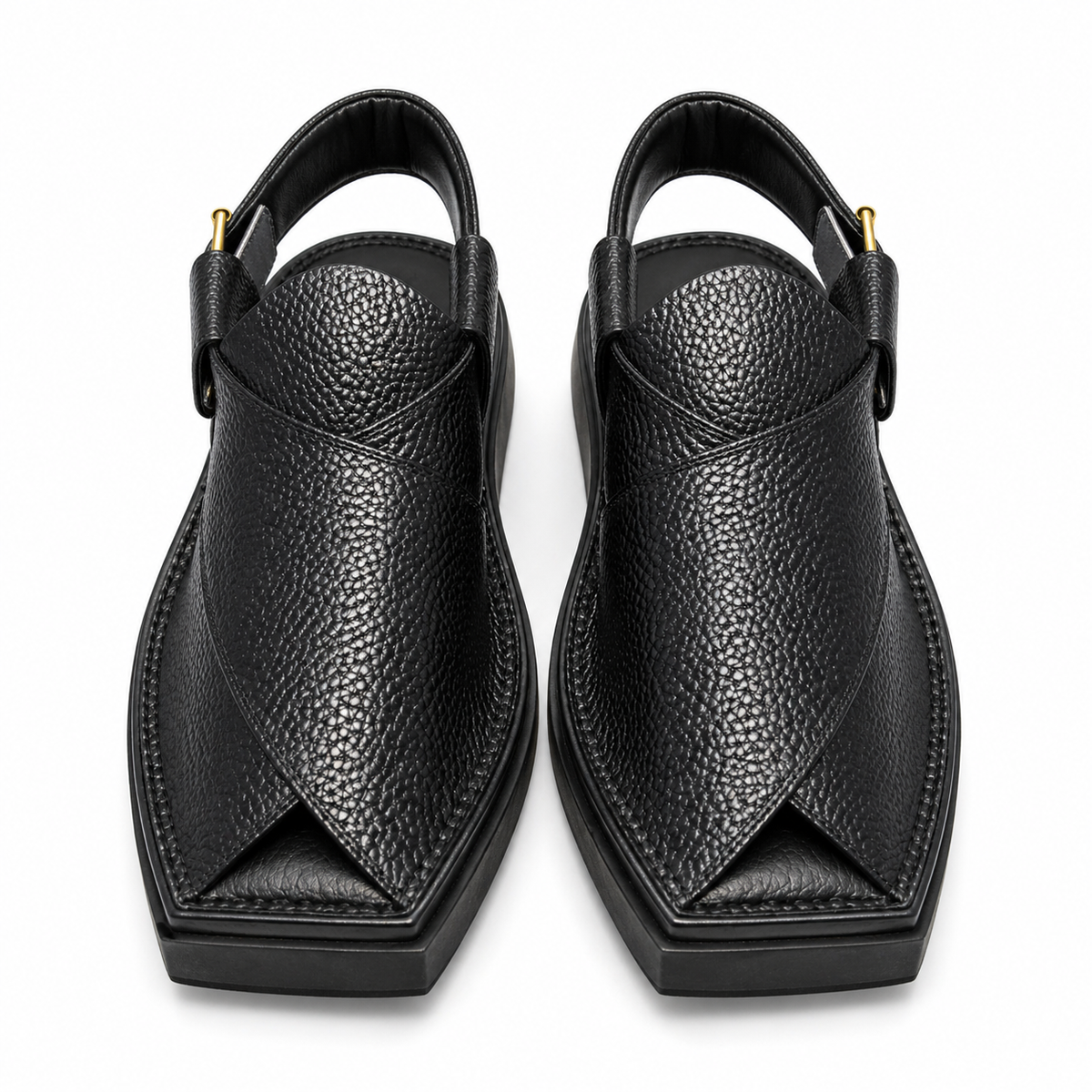 Urban Walk Textured Leather Peshawari Kaptan Chapal’s Premium |KC-57