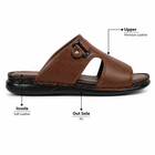 Men’s Premium Leather Sandals Cushioned Comfort & Durable Stitching|L-445