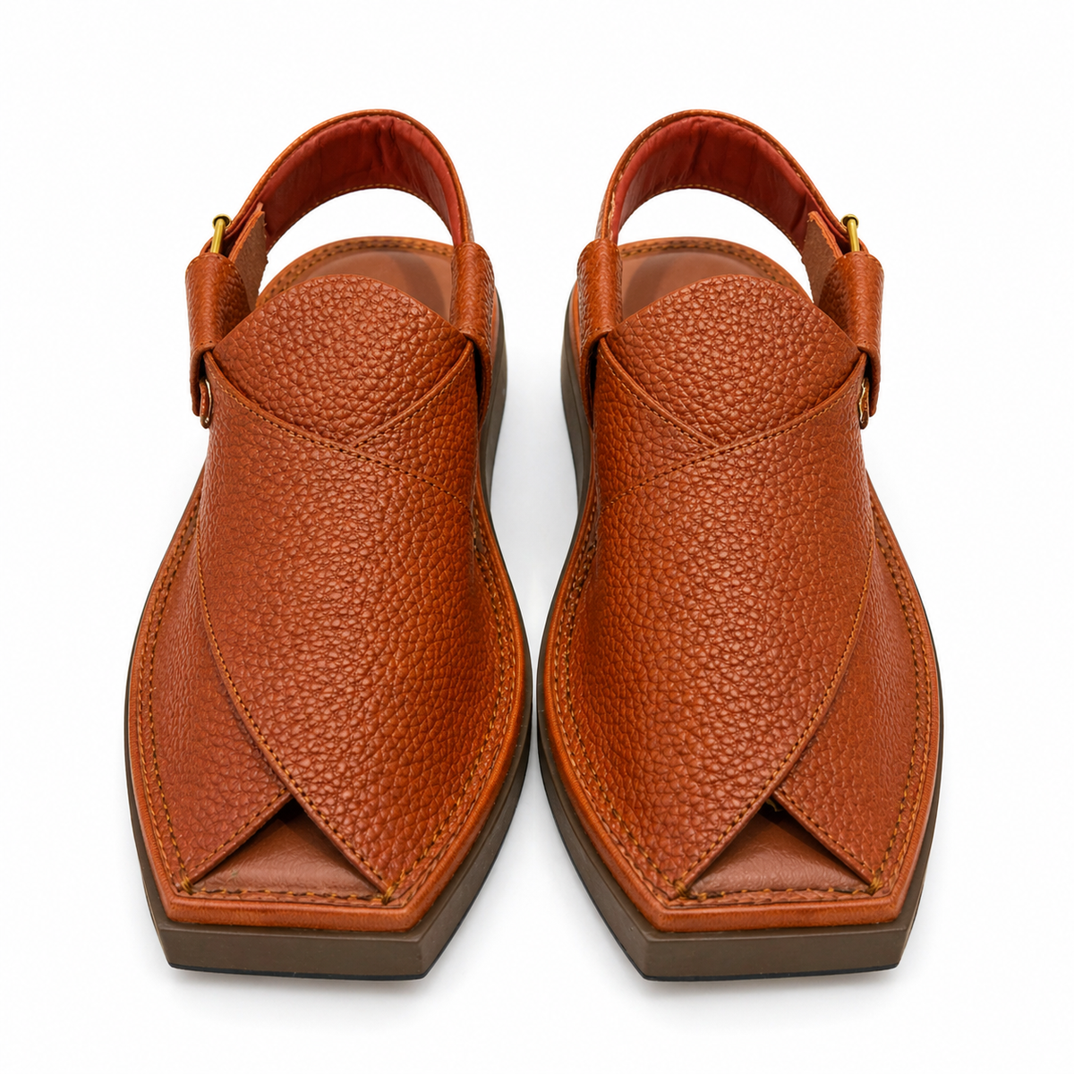 Urban Walk Textured Leather Peshawari Kaptan Chapal’s Premium |KC-57