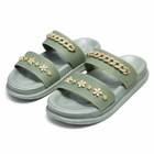 Urban Walk Women’s Luxury Chain Slide Slippers|Zee-251