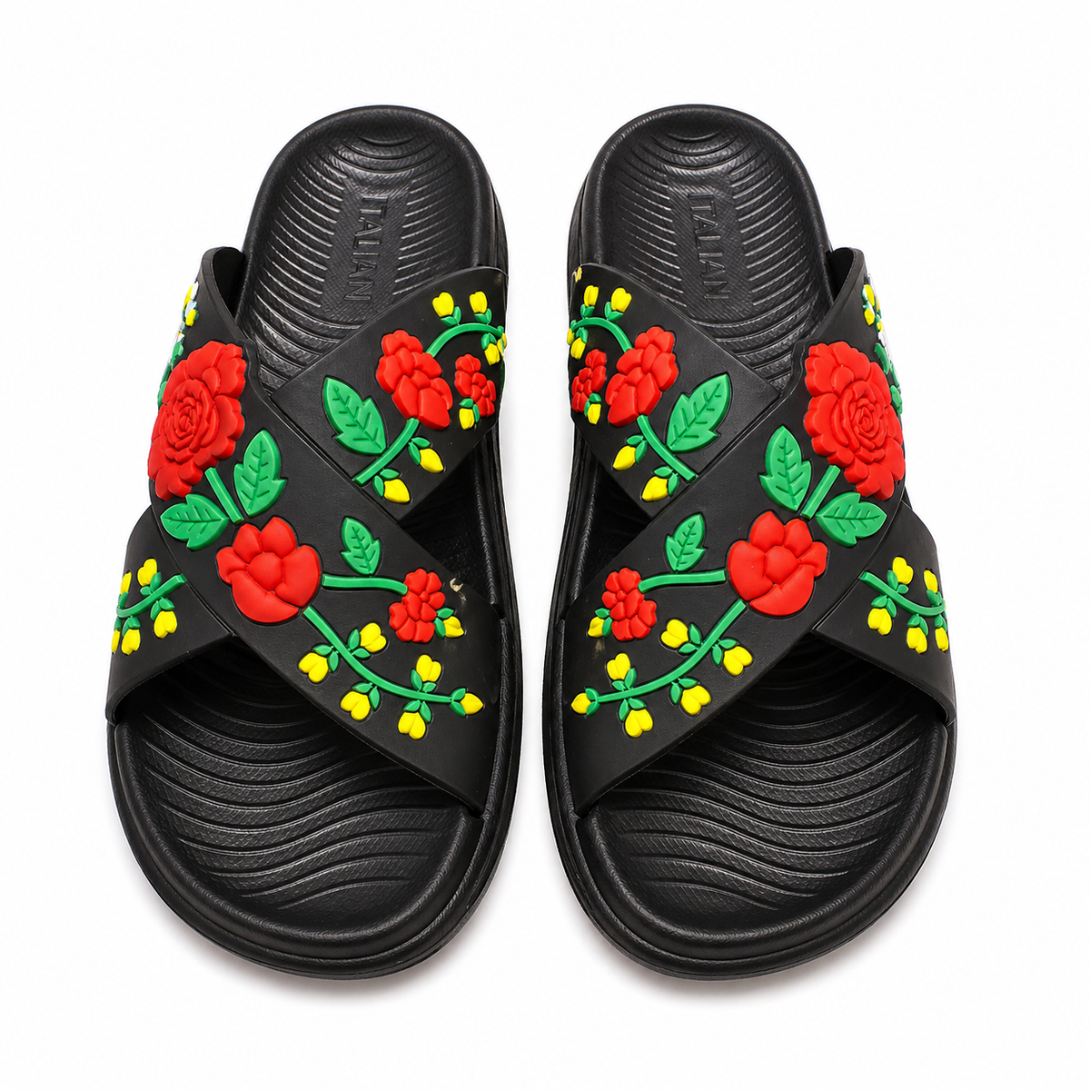 Urban Walk Floral Comfort Slides – Lightweight EVA Women Slippers|ITN-99