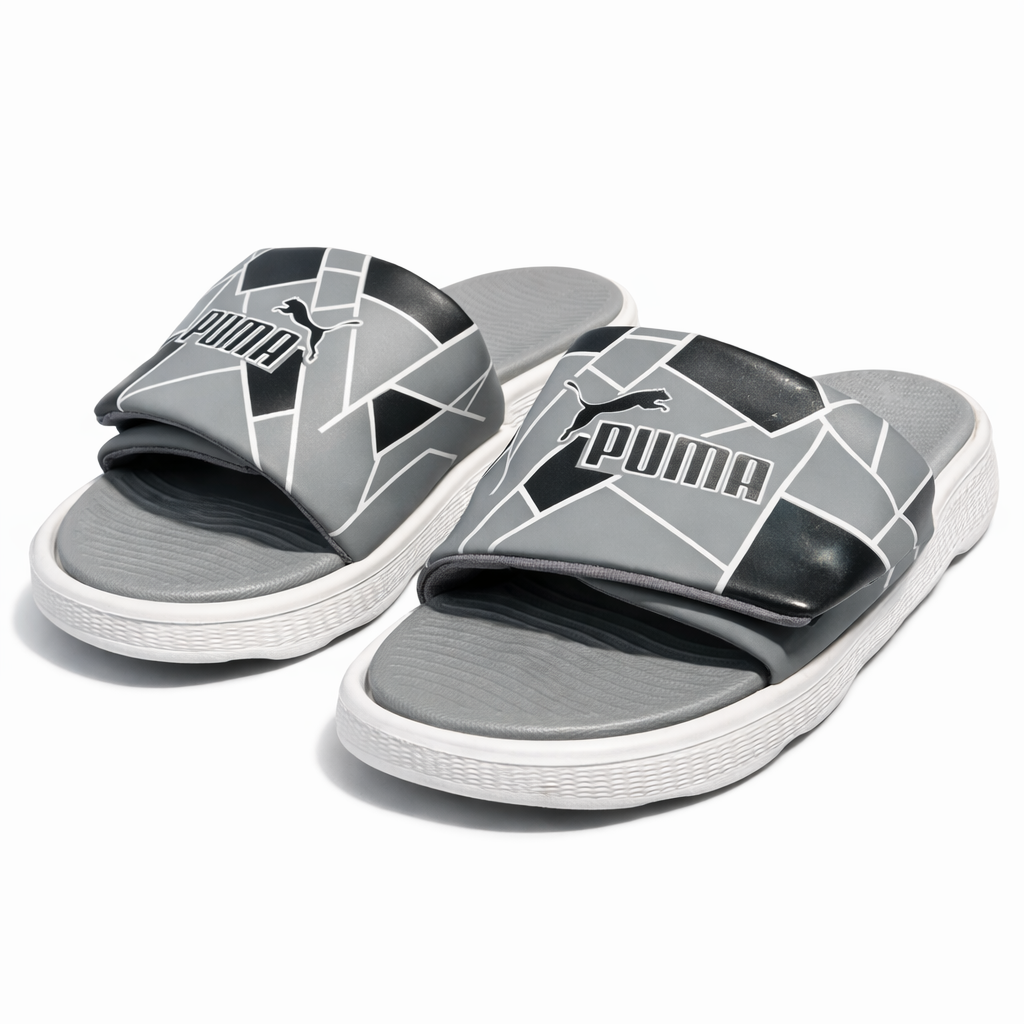 Urban Walk Geo Flex Slides – Cushioned Lightweight Slides|ZEE-5080