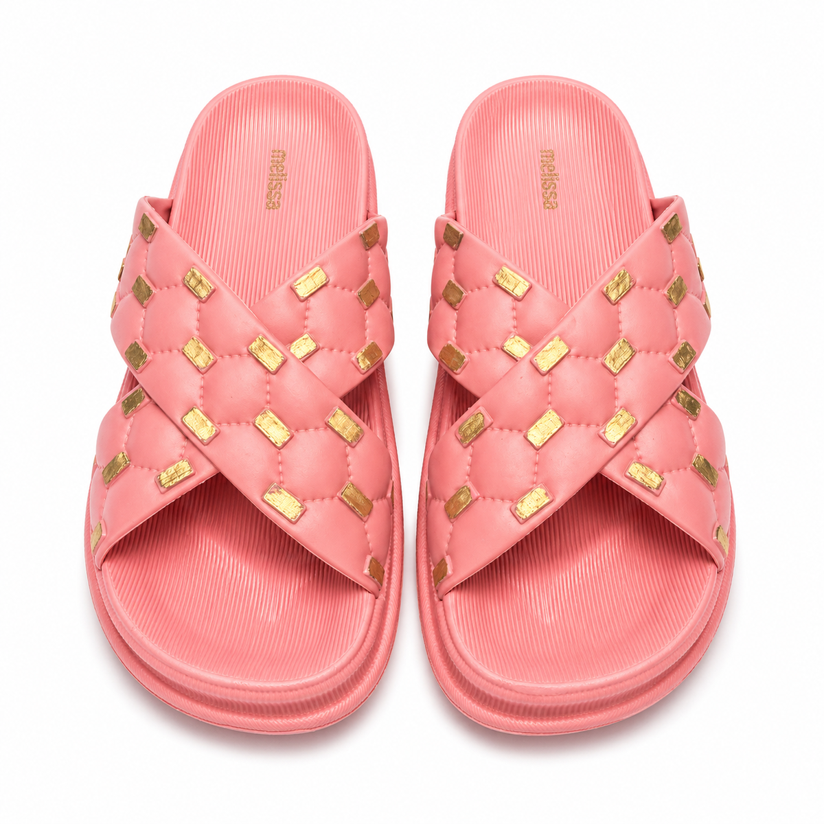 Women’s Cross Strap Quilted Slides – Premium Soft Sole Sandals|Ravi-011