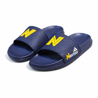 Men’s Comfort Slide Slippers Grey & Blue Slides with Cushioned Footbed |NEXT-R27