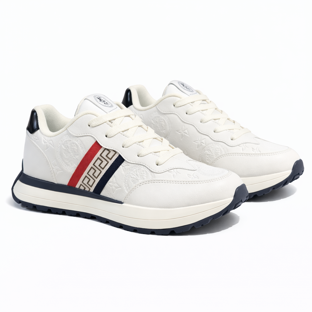 Men’s Premium White Designer Sneakers |H-2670