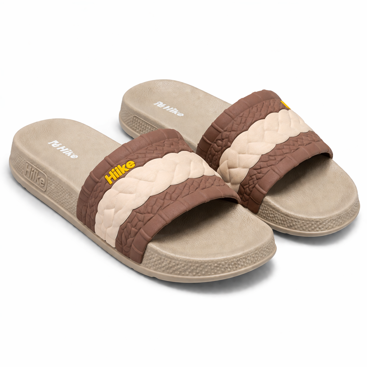 Hiike Comfort Slides – Textured Strap Premium Casual Slippers|Orfit-8116