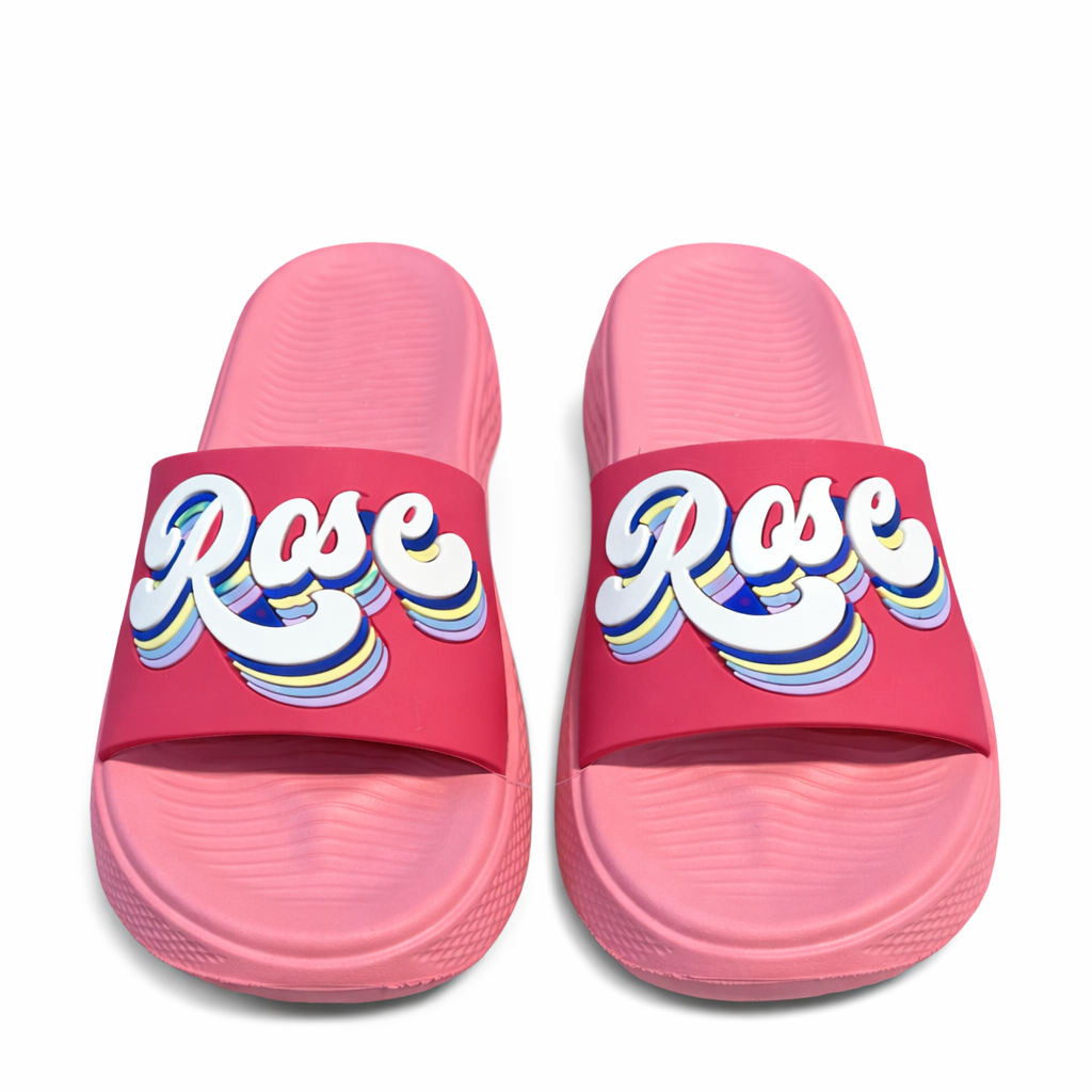 Urban Walk Women Platform Slippers Premium Comfort Slide |WJ-4401 Rose