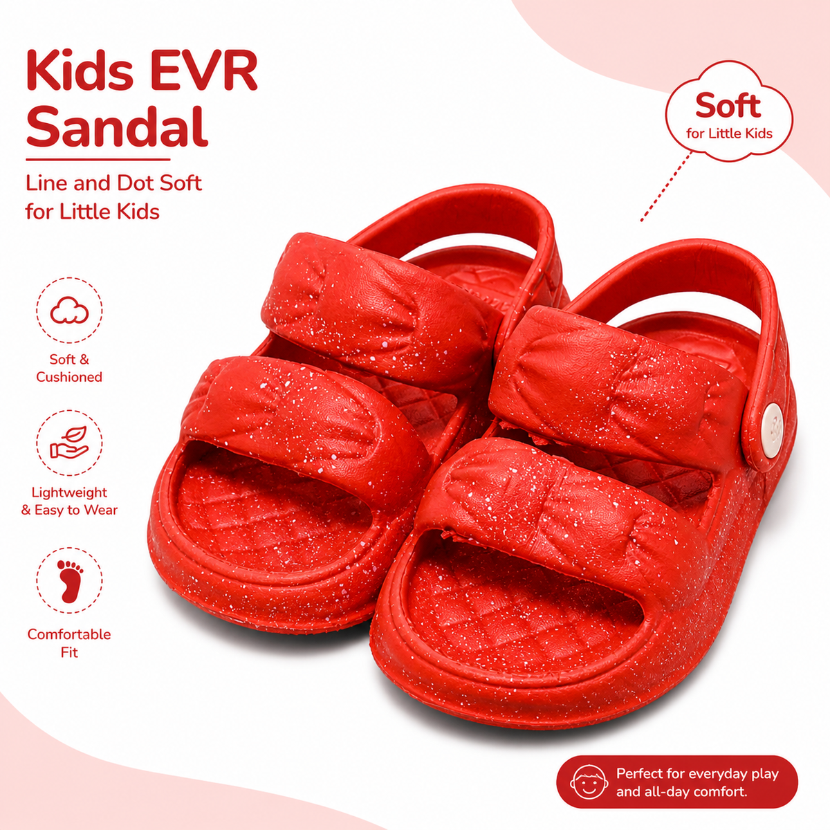Kids Light Weight Anit-Skid EVR Sandals|GL-3002