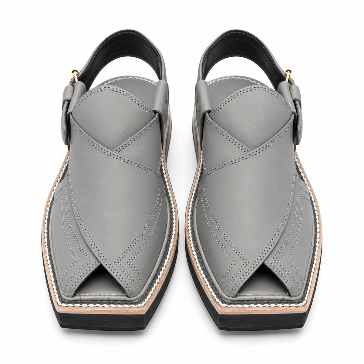Premium Men’s Leather Peshawari Kaptan Chapal Imported Double Sole|KC-58