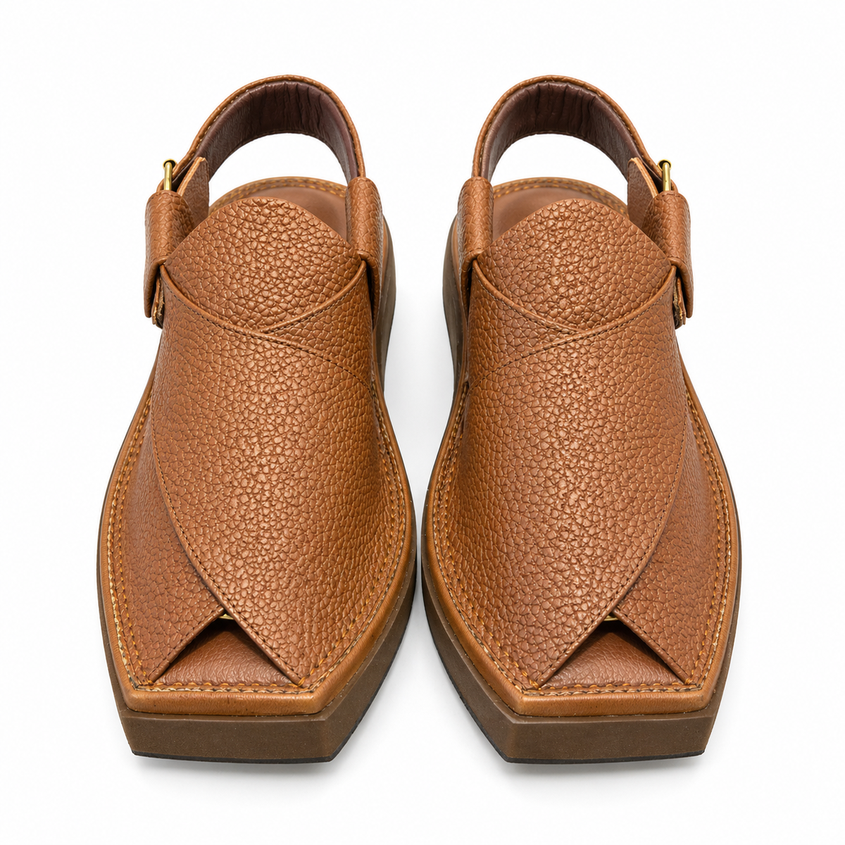 Urban Walk Textured Leather Peshawari Kaptan Chapal’s Premium |KC-57