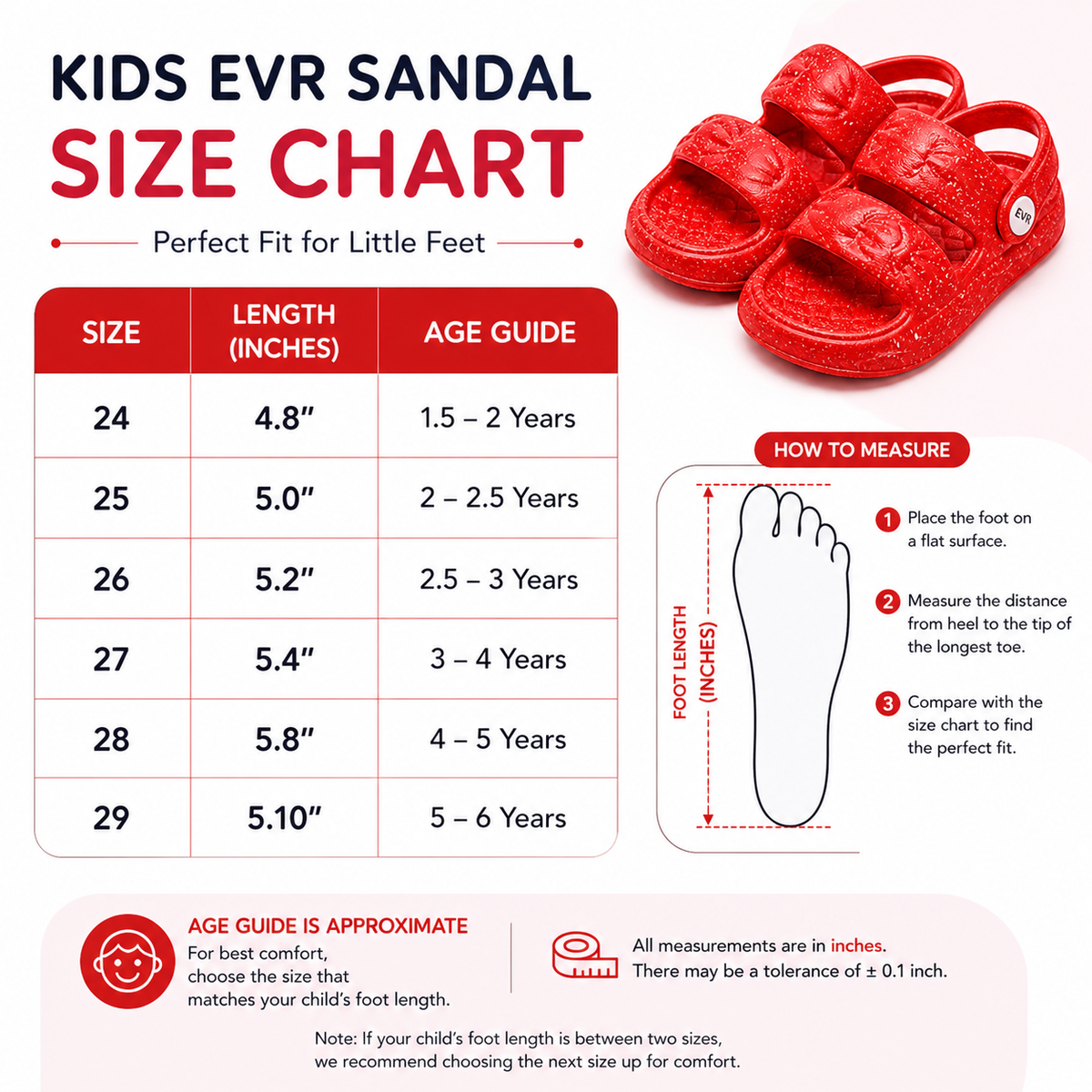 Kids Light Weight Anit-Skid EVR Sandals|GL-3002
