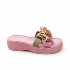 Urban Walk Women EVR Comfort Slippers Floral Bow Style| Zee-258
