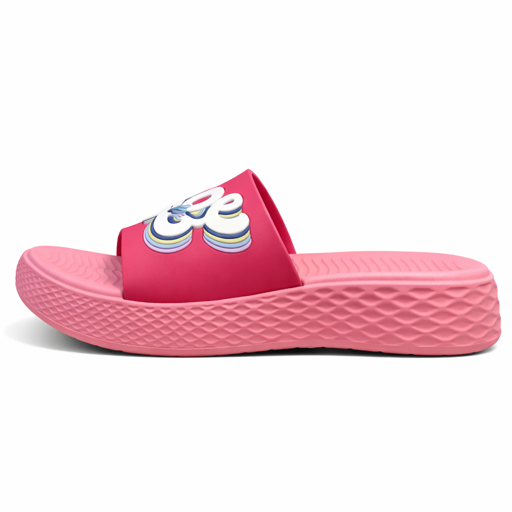 Urban Walk Women Platform Slippers Premium Comfort Slide |WJ-4401 Rose