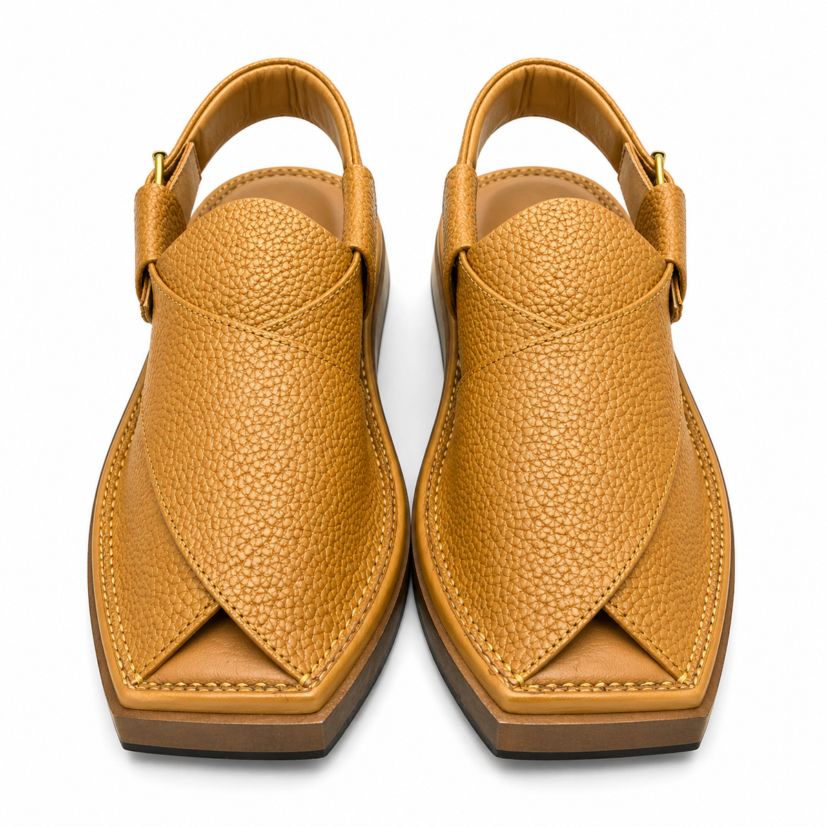 Urban Walk Textured Leather Peshawari Kaptan Chapal’s Premium |KC-57