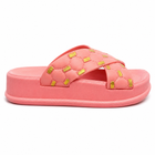 Women’s Cross Strap Quilted Slides – Premium Soft Sole Sandals|Ravi-011