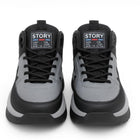 Men’s Black Sporty Sneakers – Lightweight & Comfortable Daily Wear Shoes| E-67