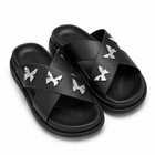 Women’s Cross Strap Quilted Slides – Premium Soft Sole Sandals|Ravi-010