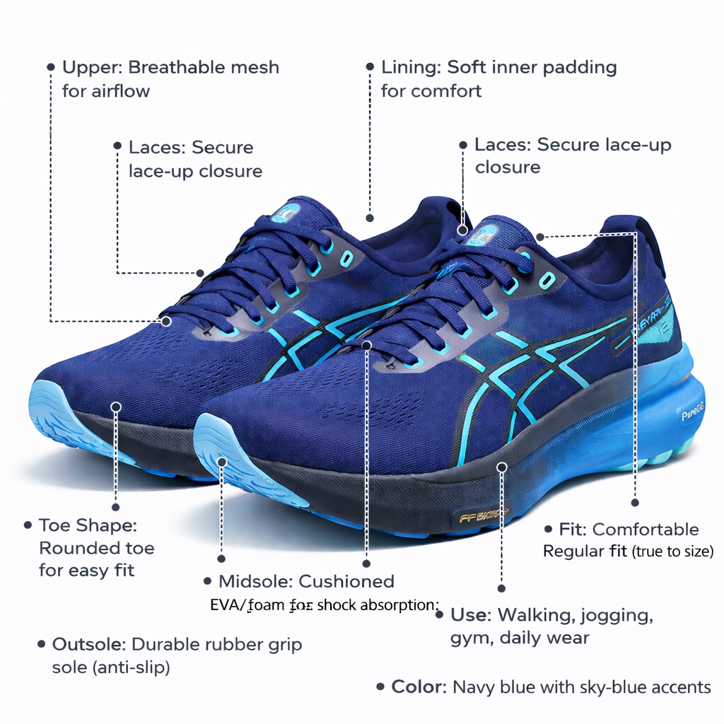 Men’s Lightweight Running Shoes Breathable & Cushioned |GKP-31