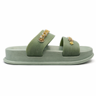 Urban Walk Women’s Luxury Chain Slide Slippers|Zee-251