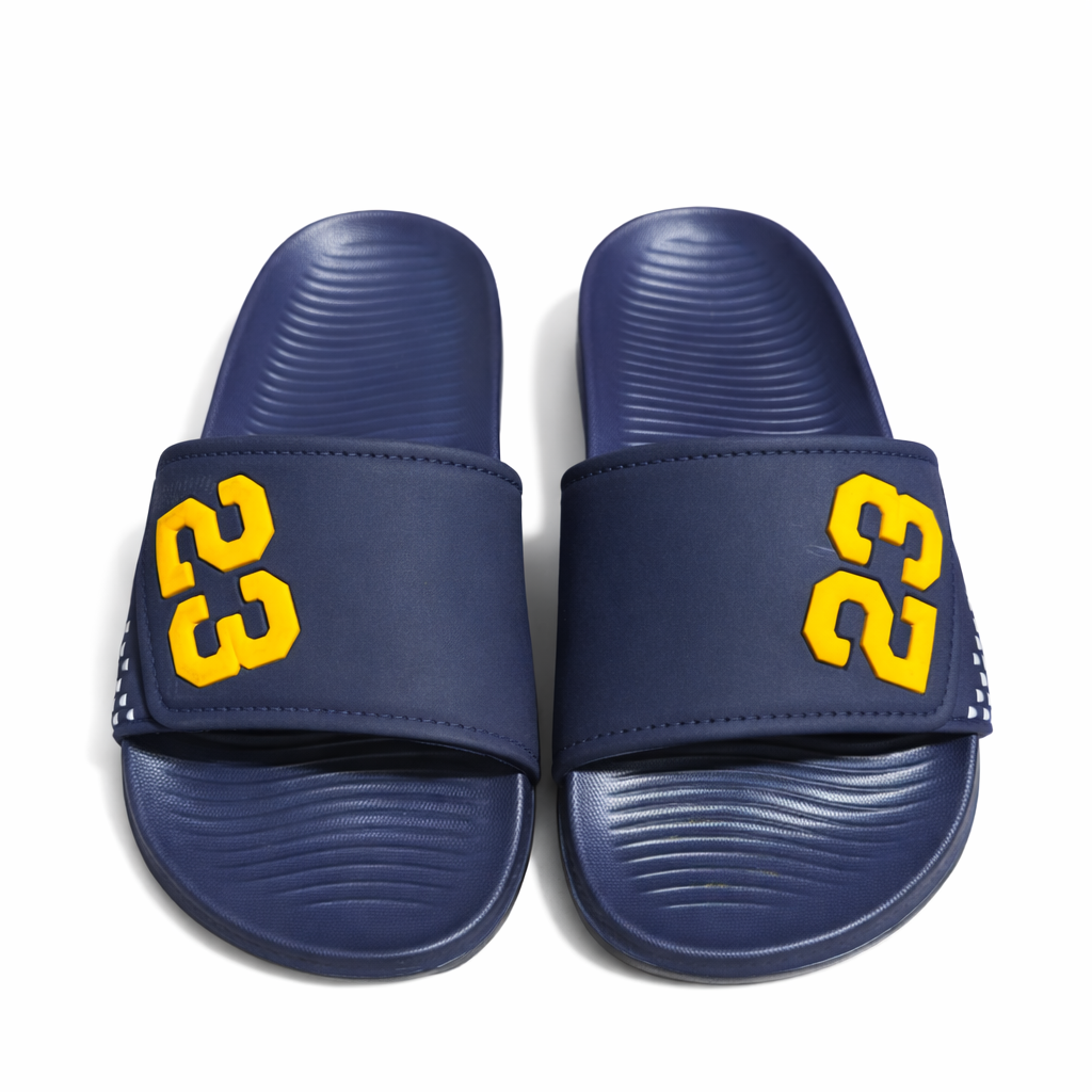 Men’s Black Slide Slipper with Red 23 Logo Comfortable EVR Slippers |Next-R39