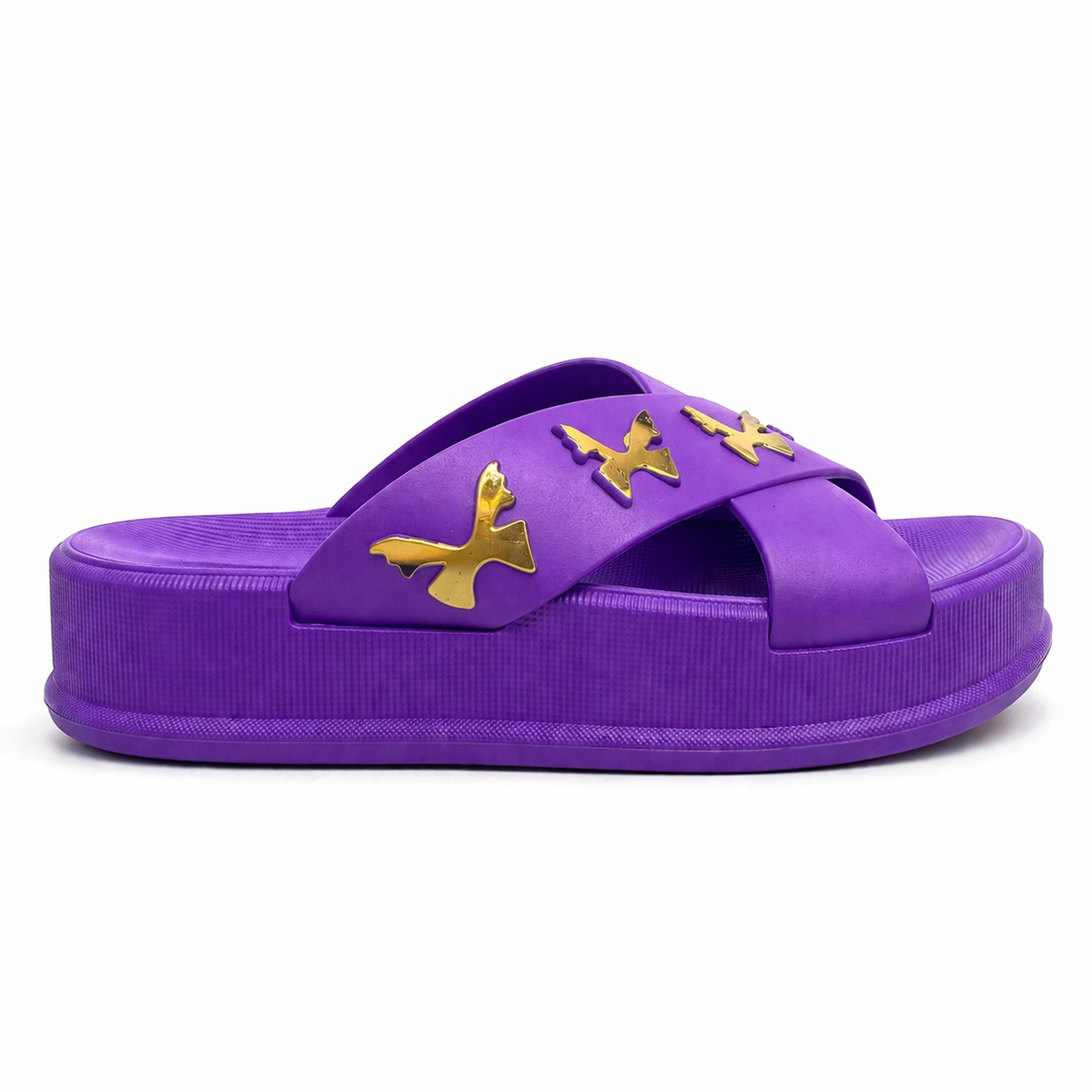Women’s Cross Strap Quilted Slides – Premium Soft Sole Sandals|Ravi-010