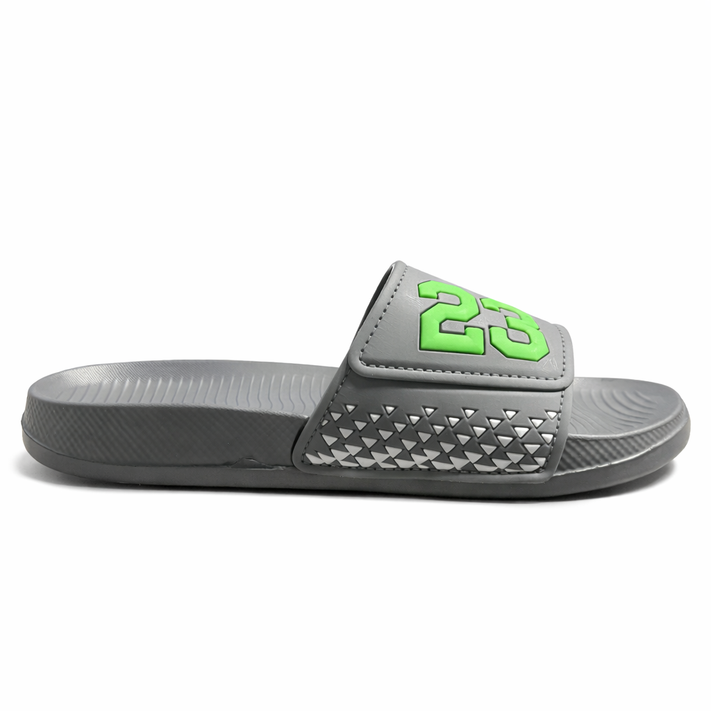 Men’s Black Slide Slipper with Red 23 Logo Comfortable EVR Slippers |Next-R39