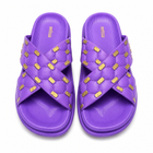 Women’s Cross Strap Quilted Slides – Premium Soft Sole Sandals|Ravi-011