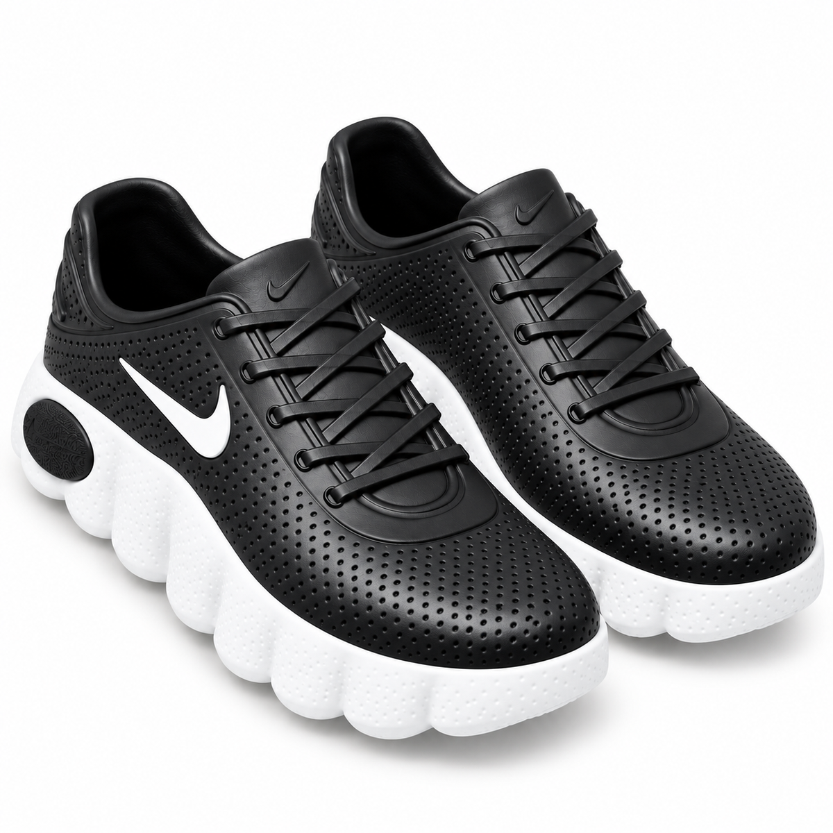 Men’s Black Lightweight Sneakers Breathable Casual Shoes with Cushioned Sole|JN-01