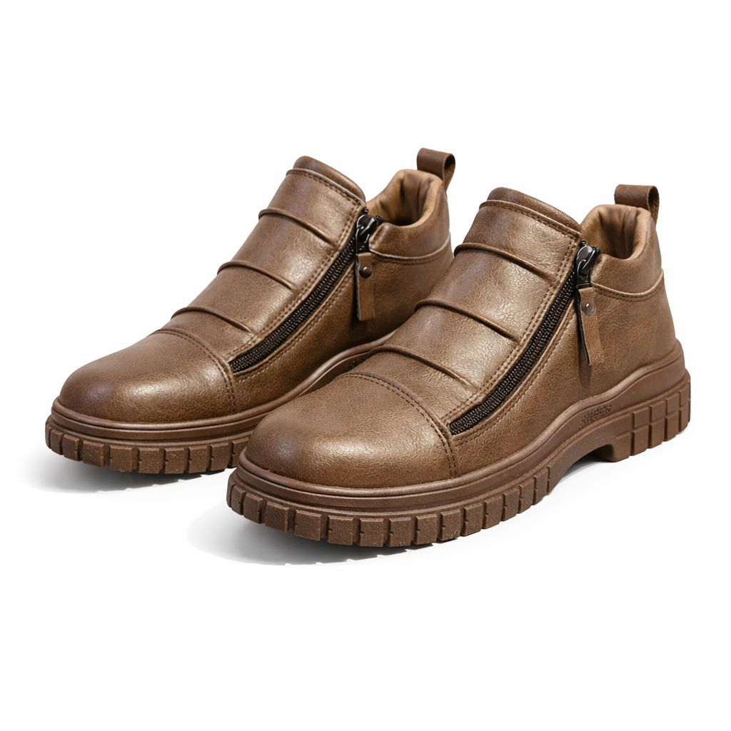 Urban Walk Men’s Zipper Casual Boots|H-6