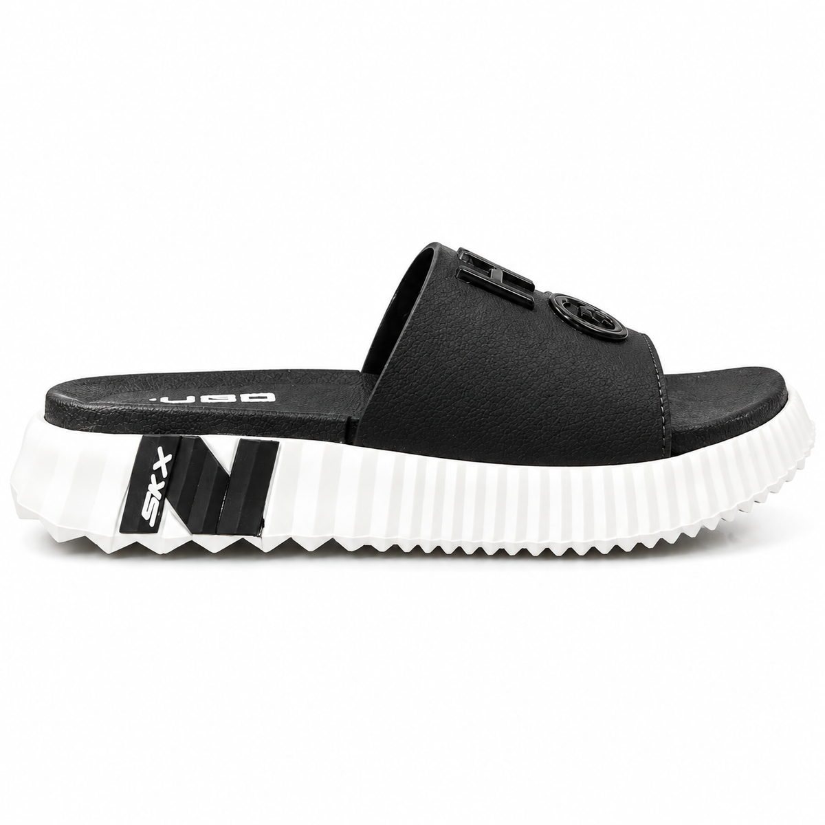 Men’s Black HUGO Slide Sandals – Premium Casual Slippers|NS-04
