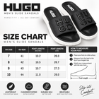 Men’s Black HUGO Slide Sandals – Premium Casual Slippers|NS-04