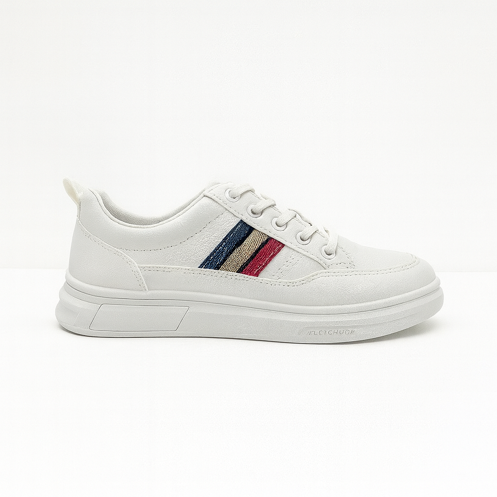 Classic Striped Low-Top Sneakers |K-107