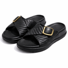 Urban Walk Women Quilted Buckle Slippers|GL-402