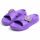 Urban Walk Women Quilted Buckle Slippers|GL-402