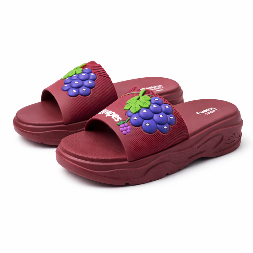 Urban Walk Women Grape Comfort Slides EVA Slippers|ZM-001
