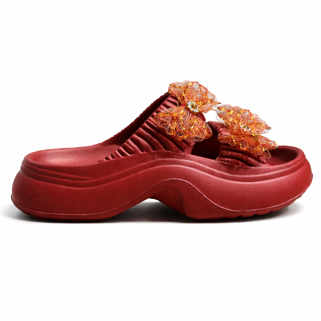Urban Walk kids EVR Slippers with Bow|Yes-01