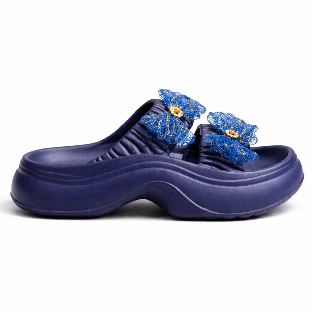 Urban Walk kids EVR Slippers with Bow|Yes-01